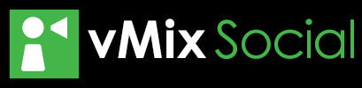 vMix Social Logo - White